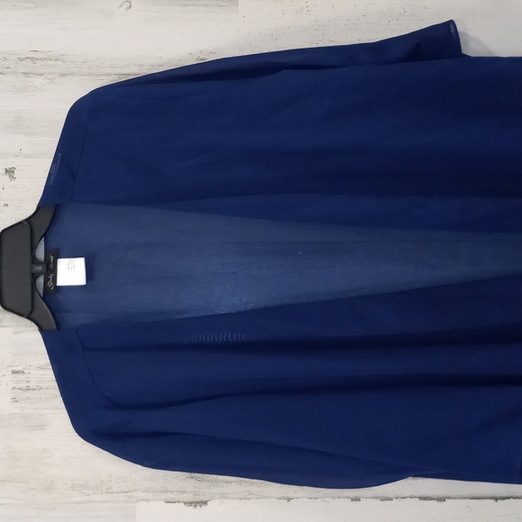 1214 Slinky Brand Open Front Cardigan Blouse - Picture 2 of 4